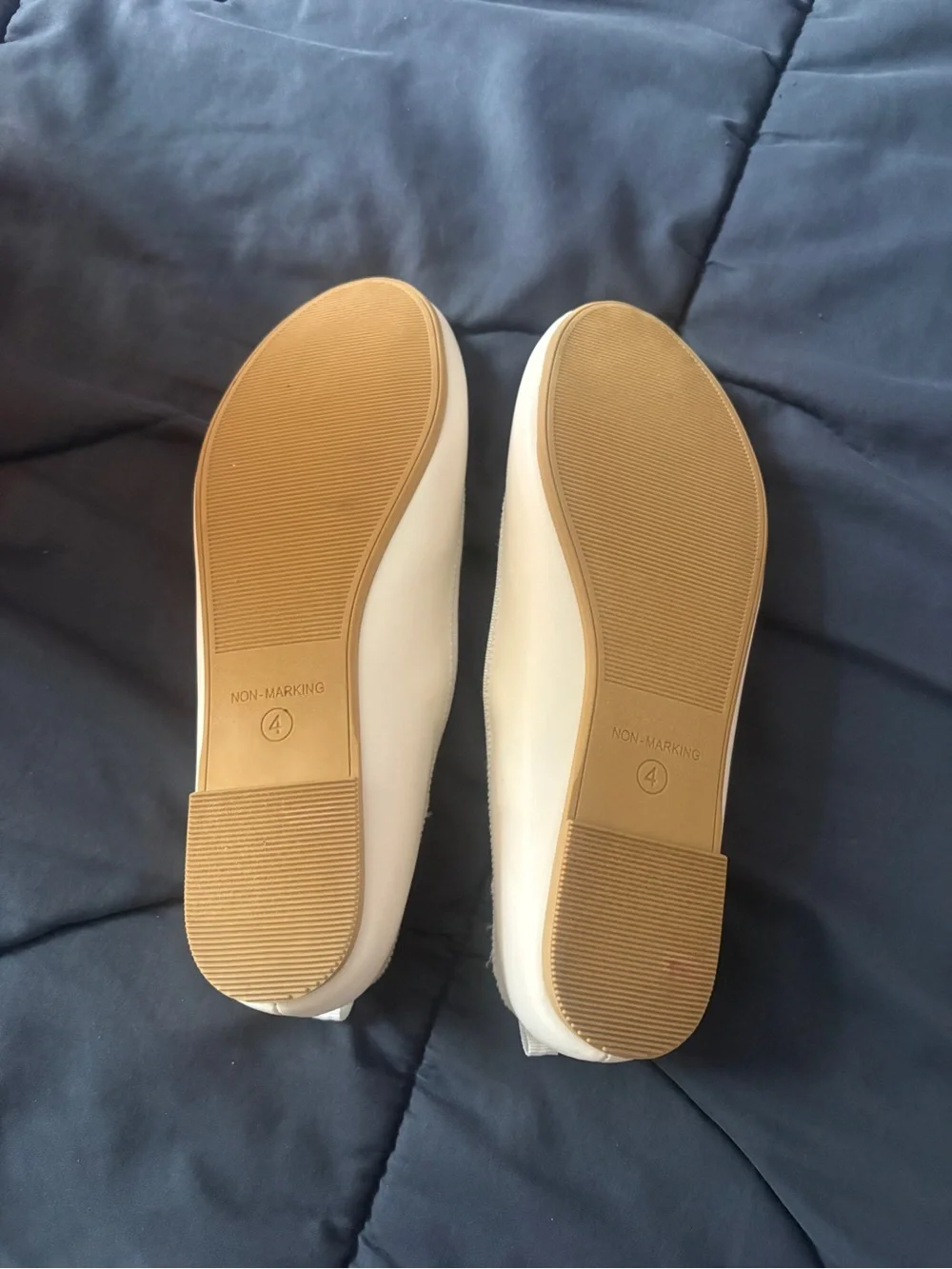 Cat & Jack Cream Ballet Flats with Bow
